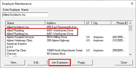 Delete Duplicate Employers - Dentrix Clean up